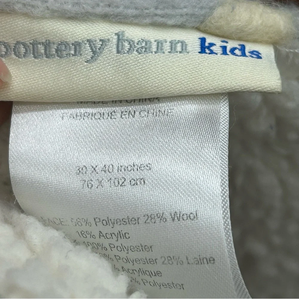 Pottery Barn Kids White‎ Blanket